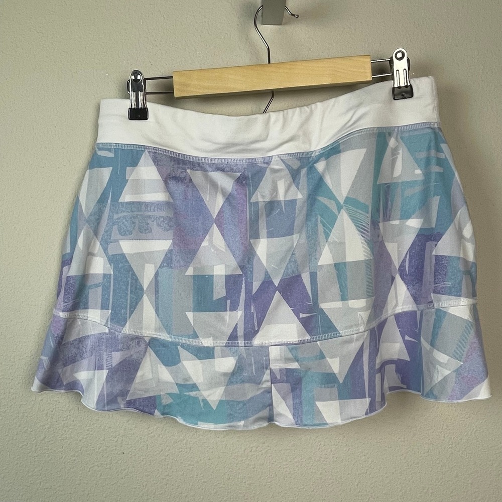 Sofibella Geometric Print Athletic Skort Womens L… - image 7